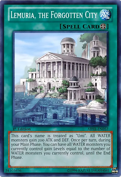 Lemuria, the Forgotten City — Abyss Rising — Yu-Gi-Oh!