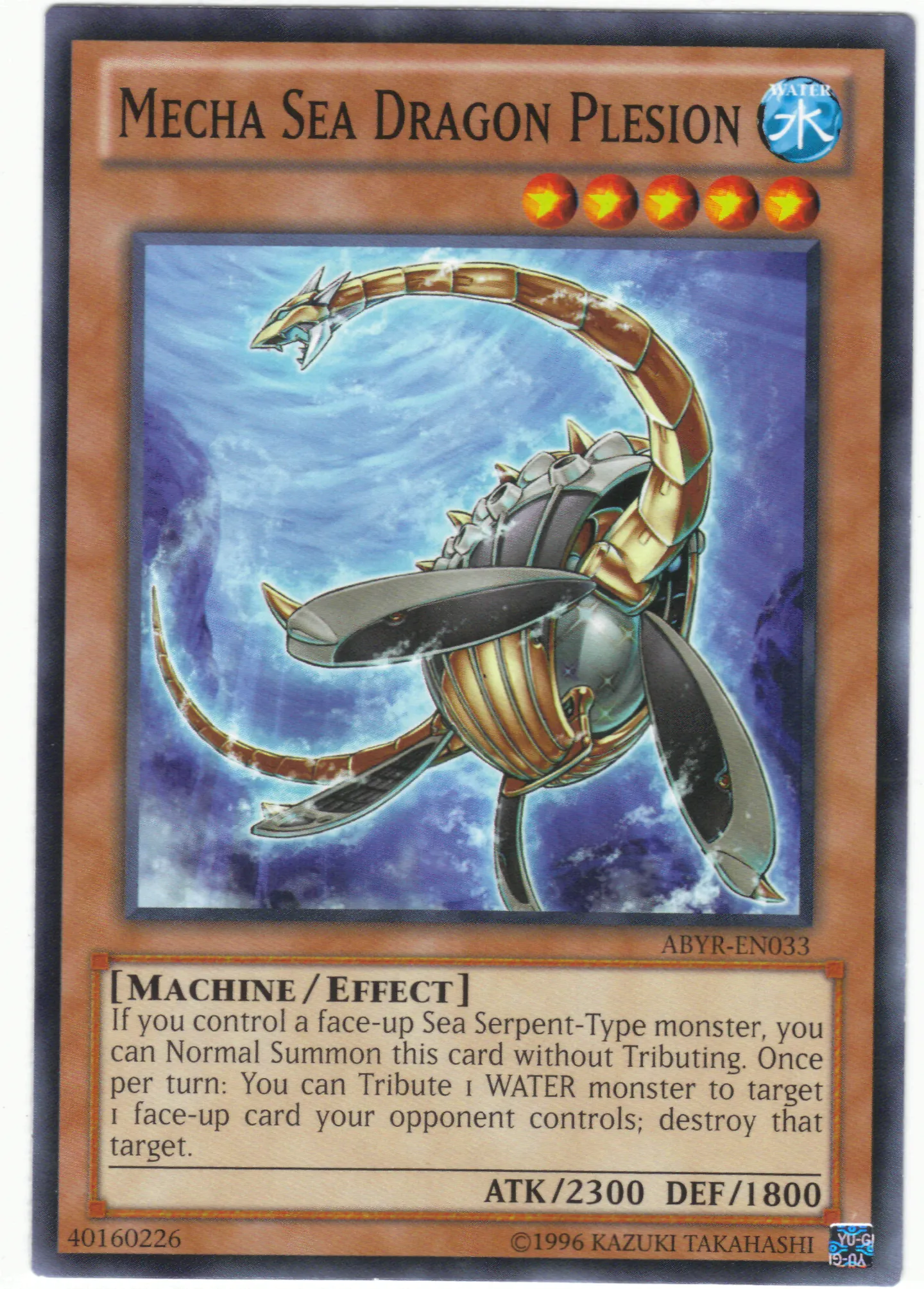 Mecha Sea Dragon Plesion — Abyss Rising - Unlimited — Yu-Gi-Oh!