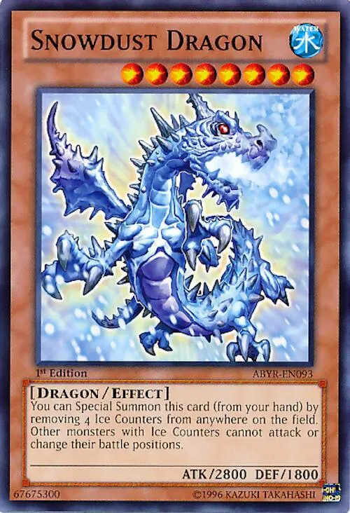 Snowdust Dragon — Abyss Rising - Unlimited — Yu-Gi-Oh!