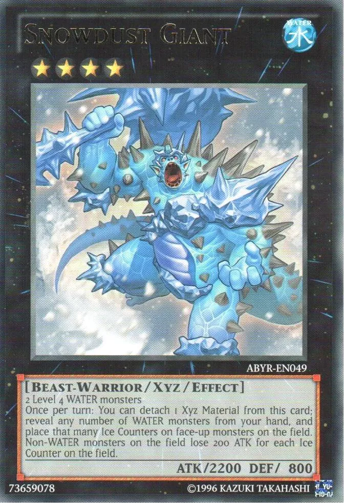 Snowdust Giant — Abyss Rising - Unlimited — Yu-Gi-Oh!