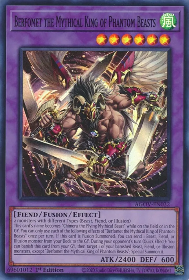 Berfomet the Mythical King of Phantom Beasts — Age of Overlord — Yu-Gi-Oh!
