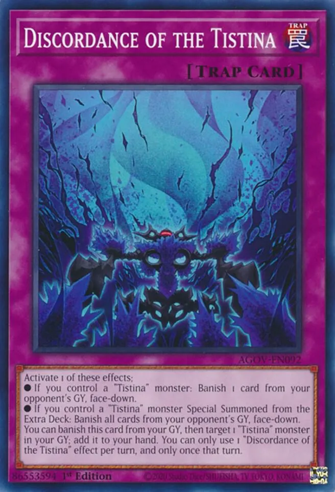 Discordance of the Tistina — Age of Overlord — Yu-Gi-Oh!