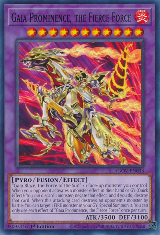 Gaia Prominence, the Fierce Force — Age of Overlord — Yu-Gi-Oh!
