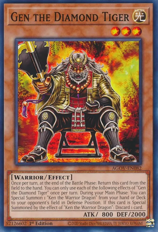 Gen the Diamond Tiger — Age of Overlord — Yu-Gi-Oh!