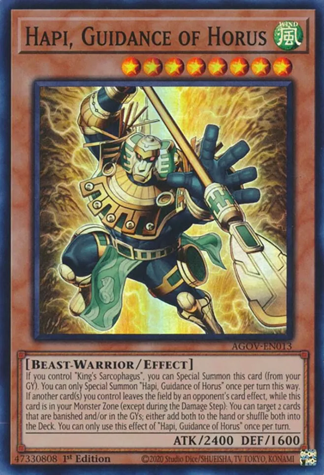 Hapi, Guidance of Horus — Age of Overlord — Yu-Gi-Oh!