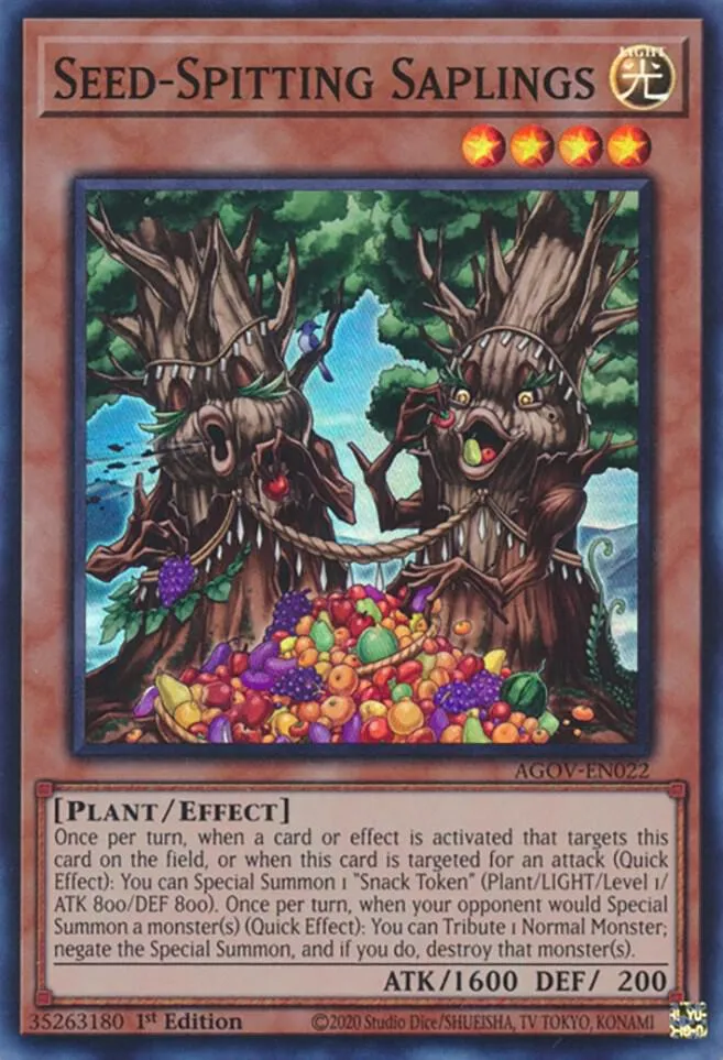 Seed-Spitting Saplings — Age of Overlord — Yu-Gi-Oh!