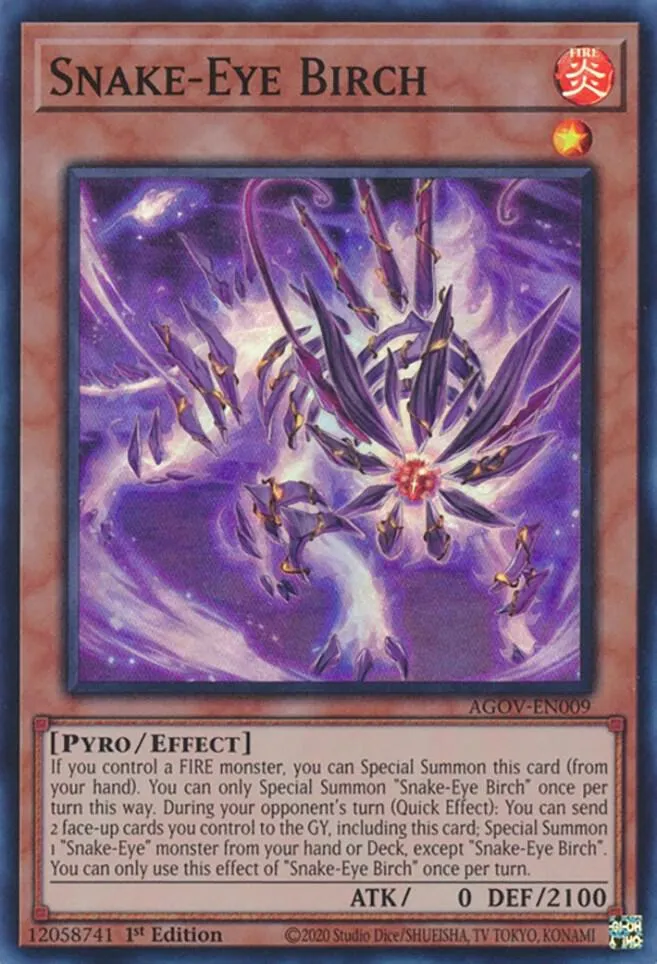 Snake-Eye Birch — Age of Overlord — Yu-Gi-Oh!