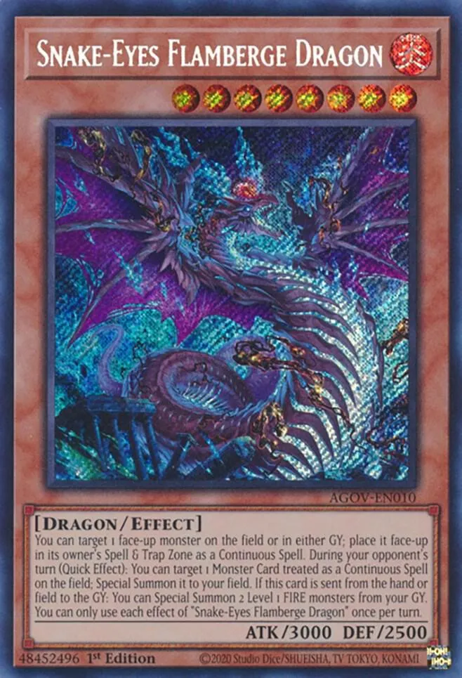 Snake-Eyes Flamberge Dragon — Age of Overlord — Yu-Gi-Oh!