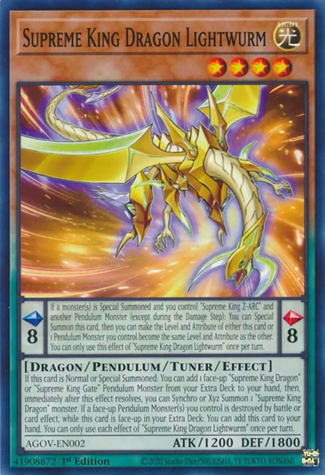 Supreme King Dragon Lightwurm — Age of Overlord — Yu-Gi-Oh!