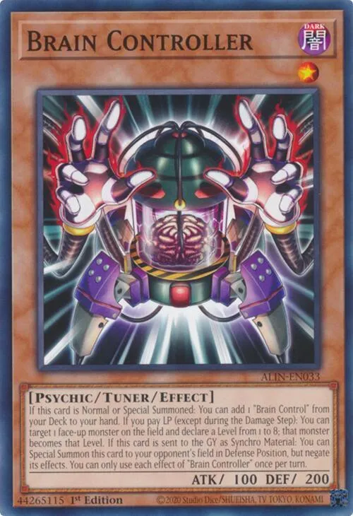 Brain Controller — Alliance Insight — Yu-Gi-Oh!