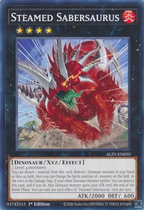 Steamed Sabersaurus — Alliance Insight — Yu-Gi-Oh!