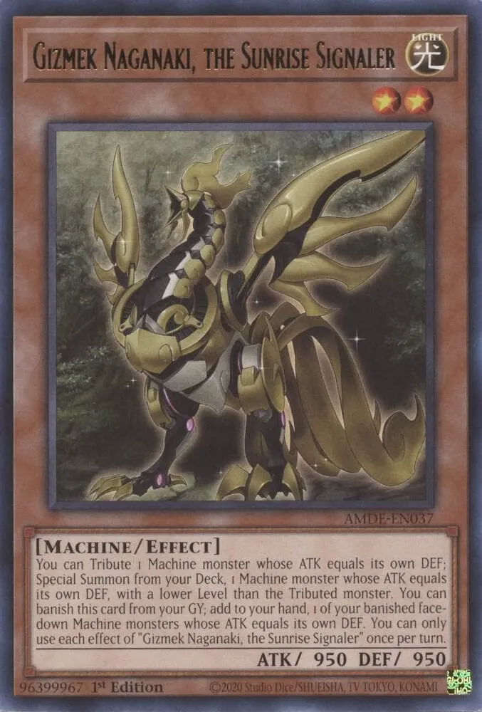 Gizmek Naganaki, the Sunrise Signaler — Amazing Defenders — Yu-Gi-Oh!