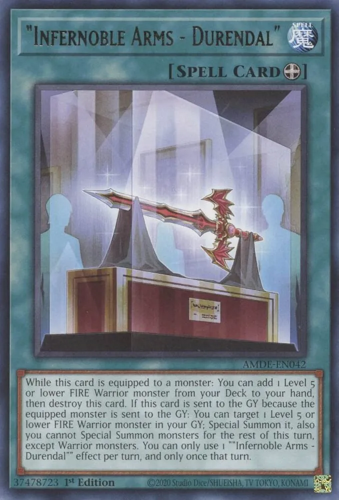 "Infernoble Arms - Durendal" — Amazing Defenders — Yu-Gi-Oh!