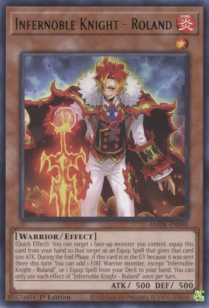 Infernoble Knight - Roland — Amazing Defenders — Yu-Gi-Oh!