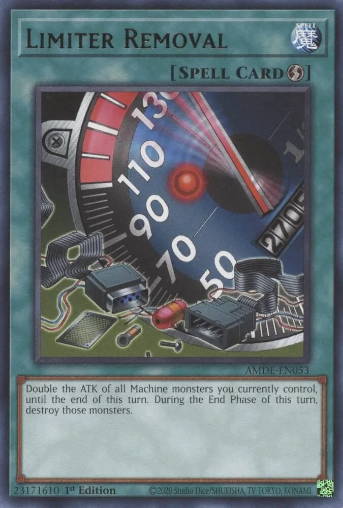 Limiter Removal — Amazing Defenders — Yu-Gi-Oh!