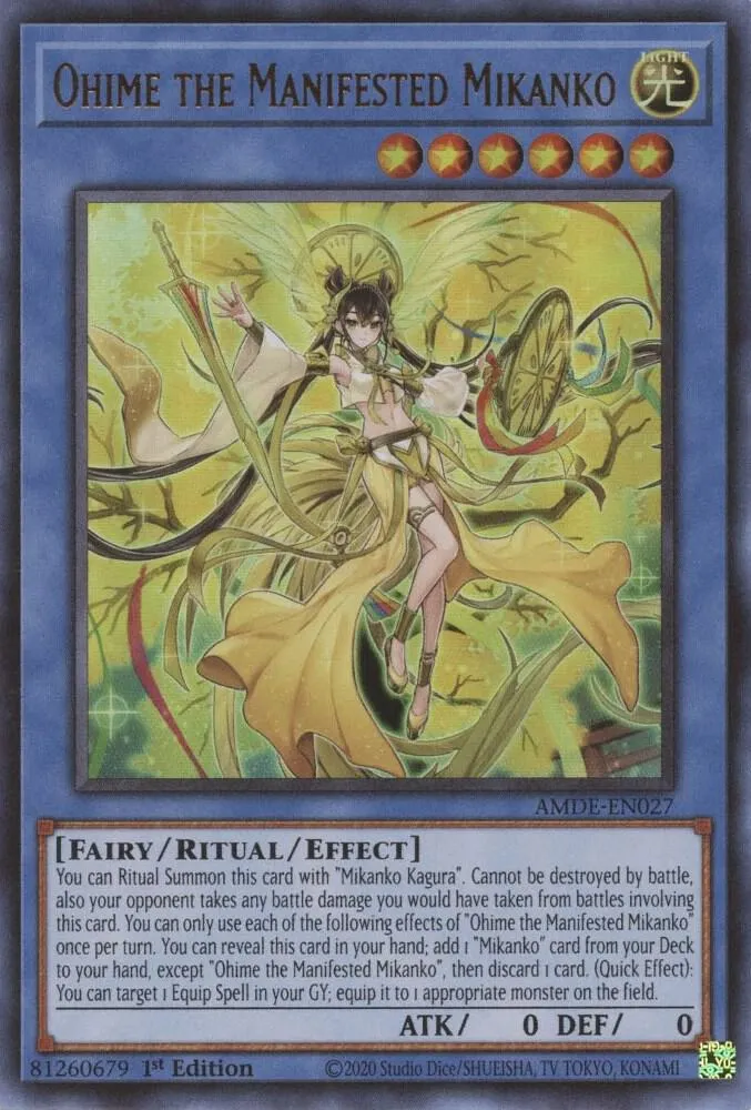 Ohime the Manifested Mikanko — Amazing Defenders — Yu-Gi-Oh!