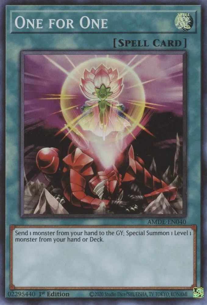 One for One — Amazing Defenders — Yu-Gi-Oh!