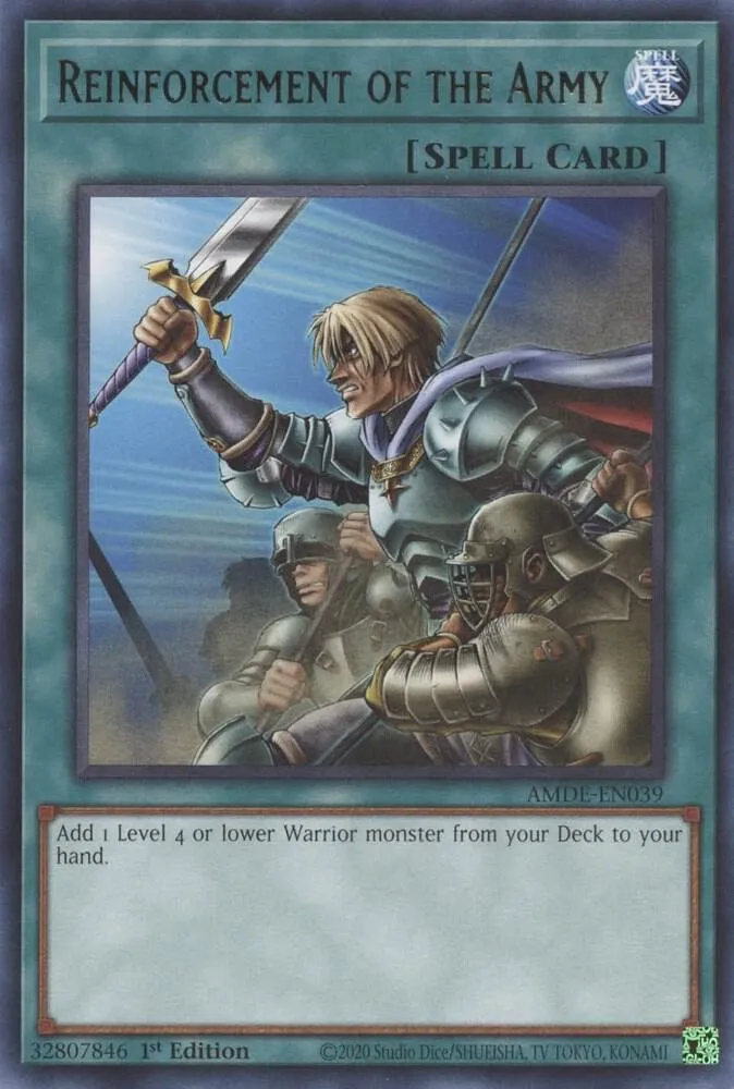 Reinforcement of the Army — Amazing Defenders — Yu-Gi-Oh!