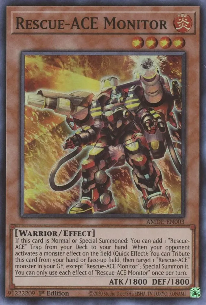 Rescue-ACE Monitor — Amazing Defenders — Yu-Gi-Oh!