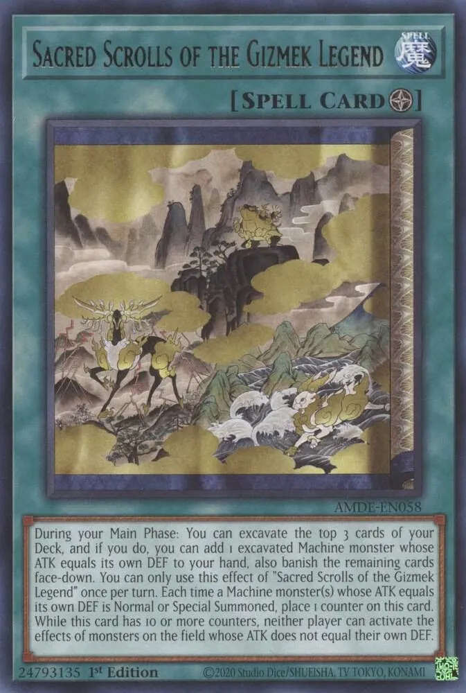 Sacred Scrolls of the Gizmek Legend — Amazing Defenders — Yu-Gi-Oh!