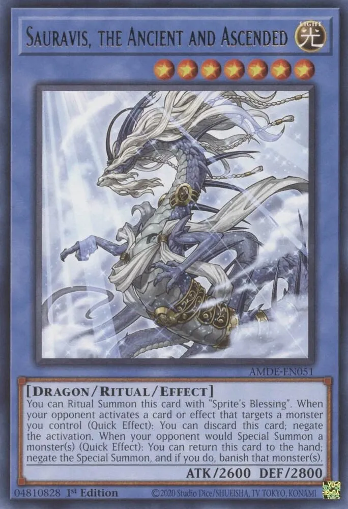 Sauravis, the Ancient and Ascended — Amazing Defenders — Yu-Gi-Oh!