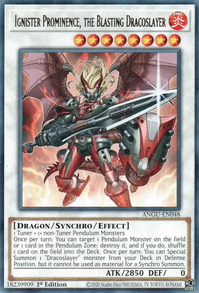 Ignister Prominence, the Blasting Dracoslayer — Ancient Guardians — Yu-Gi-Oh!