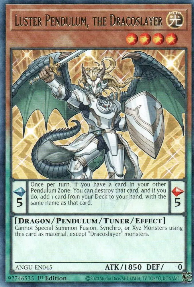 Luster Pendulum, the Dracoslayer — Ancient Guardians — Yu-Gi-Oh!