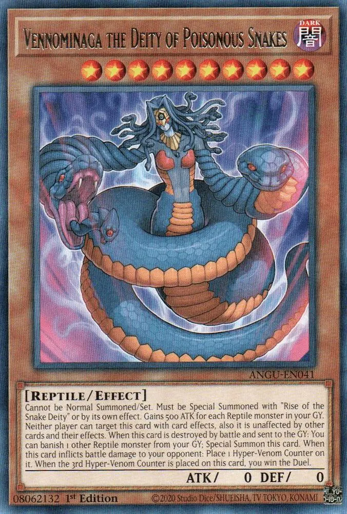 Vennominaga the Deity of Poisonous Snakes — Ancient Guardians — Yu-Gi-Oh!