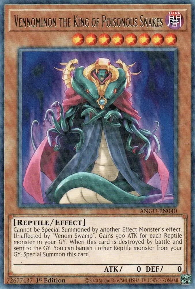 Vennominon the King of Poisonous Snakes — Ancient Guardians — Yu-Gi-Oh!