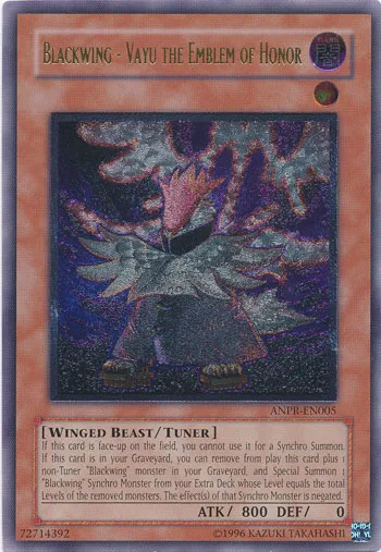 Blackwing - Vayu the Emblem of Honor — Ancient Prophecy - Unlimited — Yu-Gi-Oh!