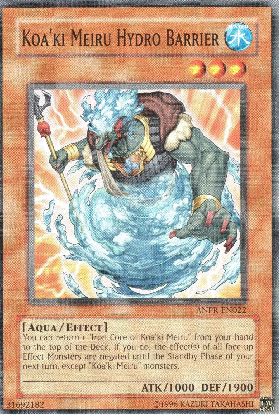 Koa'ki Meiru Hydro Barrier — Ancient Prophecy - Unlimited — Yu-Gi-Oh!
