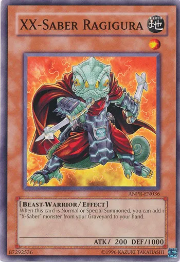 XX-Saber Ragigura from Ancient Prophecy - Unlimited - Yu-Gi-Oh!
