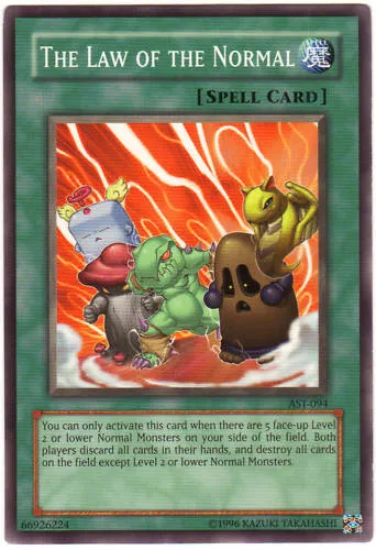 The Law of the Normal — Ancient Sanctuary - Unlimited — Yu-Gi-Oh!