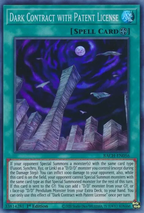 Dark Contract with Patent License — Battle of Chaos (BACH) — Yu-Gi-Oh!