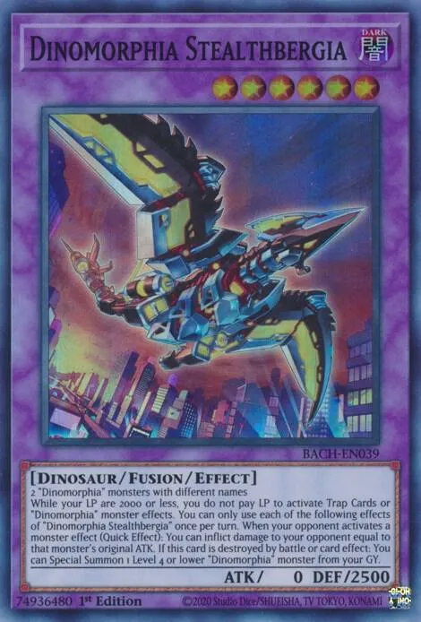 Dinomorphia Stealthbergia — Battle of Chaos (BACH) — Yu-Gi-Oh!