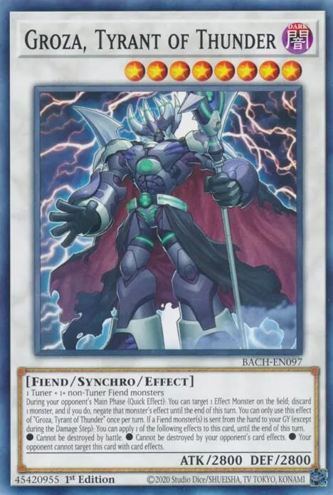 Groza, Tyrant of Thunder — Battle of Chaos (BACH) — Yu-Gi-Oh!