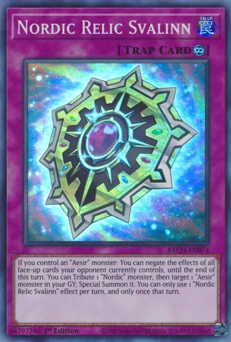 Nordic Relic Svalinn — Battle of Chaos (BACH) — Yu-Gi-Oh!