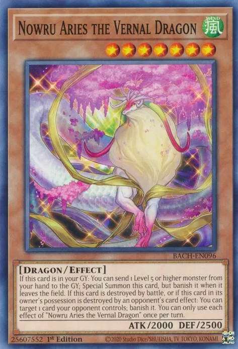 Nowru Aries the Vernal Dragon — Battle of Chaos (BACH) — Yu-Gi-Oh!