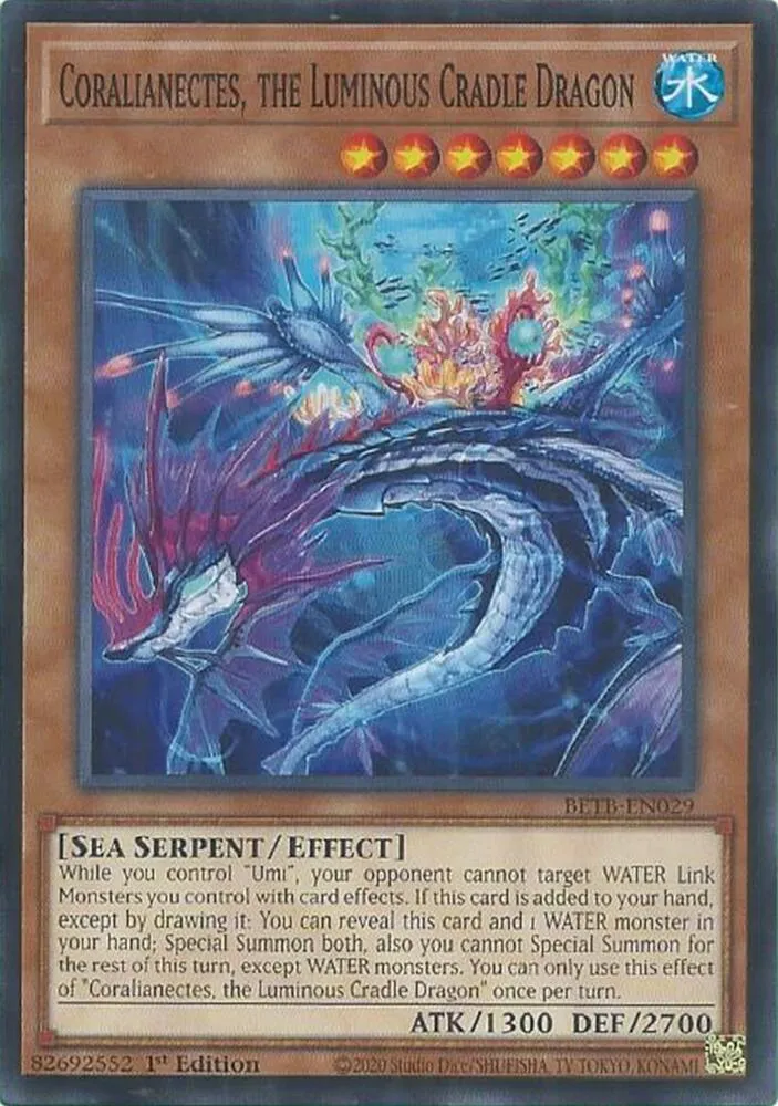Coralianectes, the Luminous Cradle Dragon — Beyond the Brave — Yu-Gi-Oh!