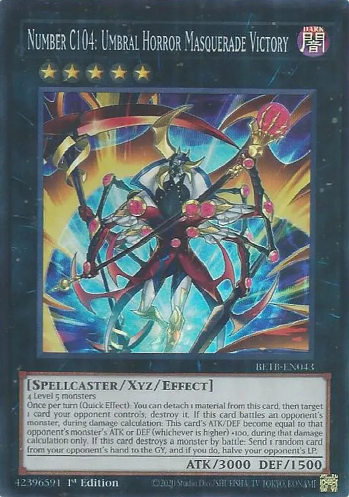 Number C104: Umbral Horror Masquerade Victory — Beyond the Brave — Yu-Gi-Oh!