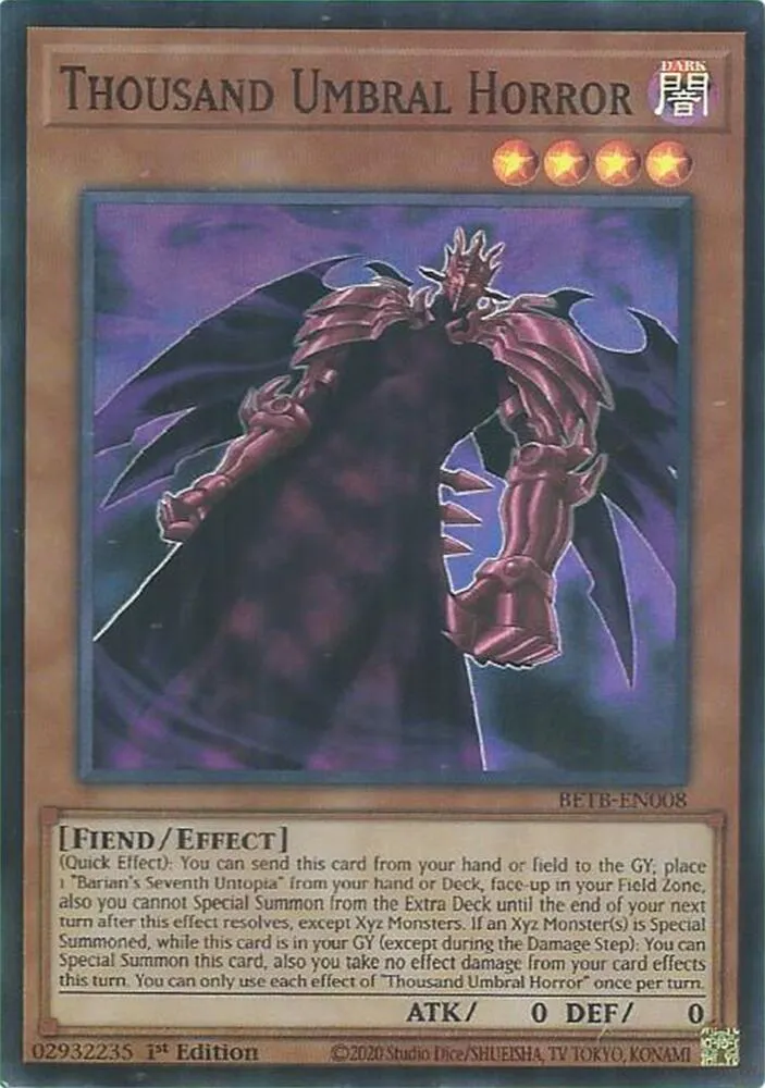 Thousand Umbral Horror — Beyond the Brave — Yu-Gi-Oh!