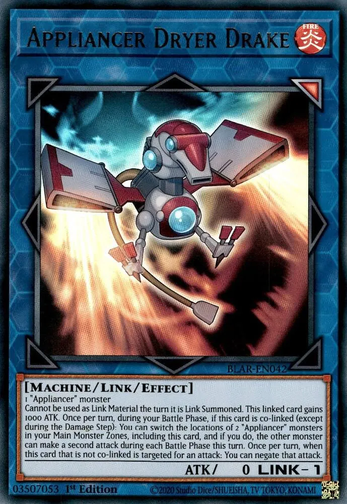 Appliancer Dryer Drake — Battles of Legend: Armageddon — Yu-Gi-Oh!