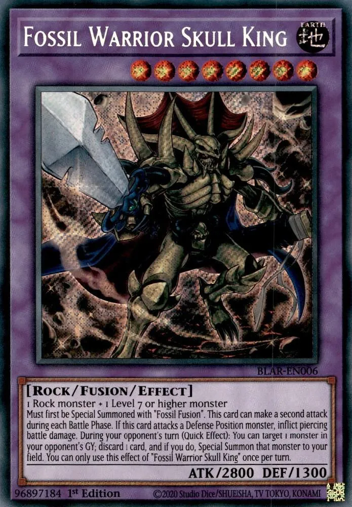 Fossil Warrior Skull King from Battles of Legend: Armageddon - Yu-Gi-Oh!