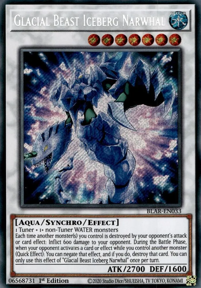 Glacial Beast Iceberg Narwhal — Battles of Legend: Armageddon — Yu-Gi-Oh!