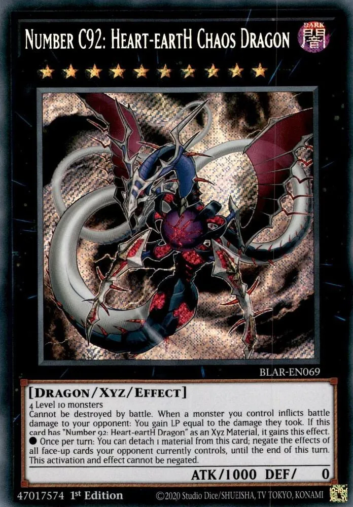 Number C92: Heart-eartH Chaos Dragon — Battles of Legend: Armageddon — Yu-Gi-Oh!