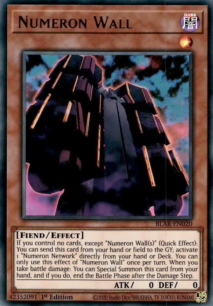 Numeron Wall — Battles of Legend: Armageddon — Yu-Gi-Oh!