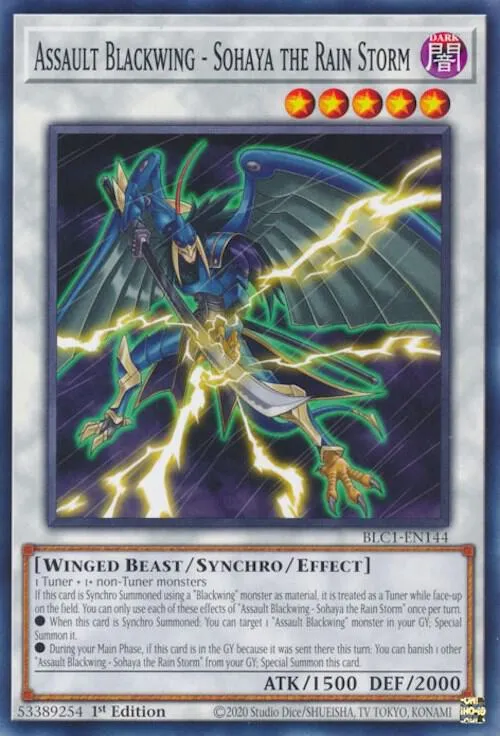 Assault Blackwing - Sohaya the Rain Storm — Battles of Legend: Chapter 1 — Yu-Gi-Oh!