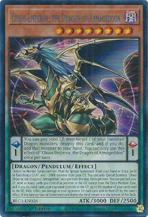 Empereur du Chaos, le Dragon de l'Armageddon — Battles of Legend: Chapter 1 — Yu-Gi-Oh!
