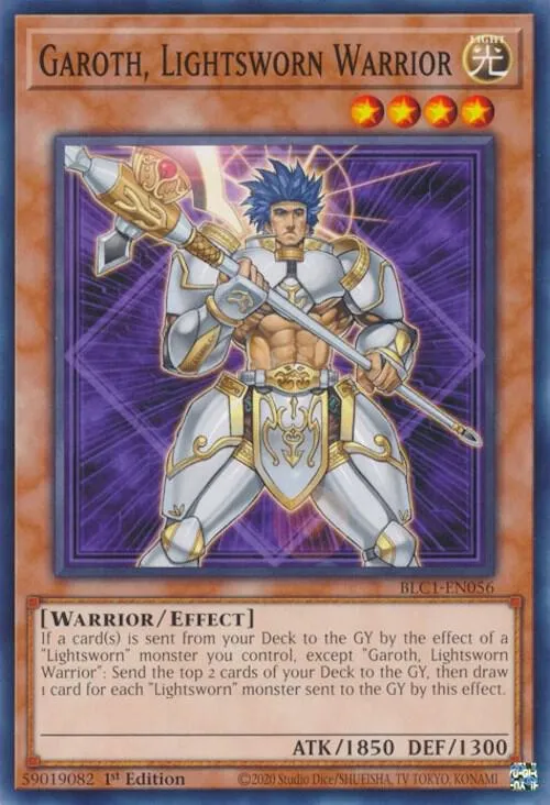 Garoth, Lightsworn Warrior — Battles of Legend: Chapter 1 — Yu-Gi-Oh!
