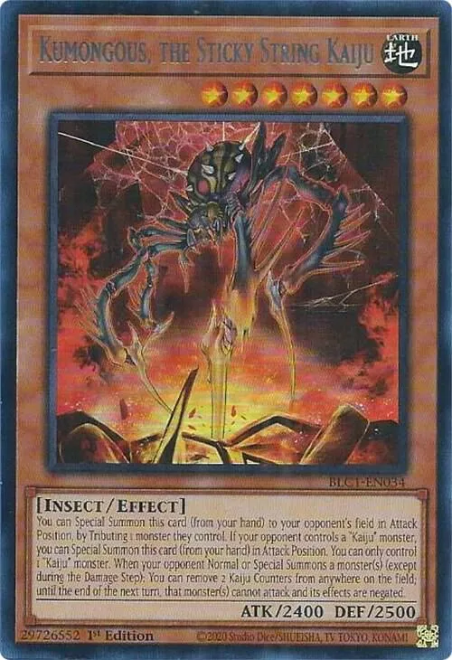 Kumongous, the Sticky String Kaiju — Battles of Legend: Chapter 1 — Yu-Gi-Oh!